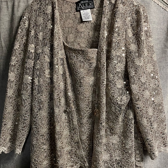 Alex Evenings Lace Cocktail Dress with Jacket - Picture 3 of 5